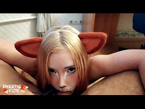 ❤️ Kitsune তার মুখের মধ্যে শিশ্ন এবং কাম গিলে ❌ যৌনতা ❌